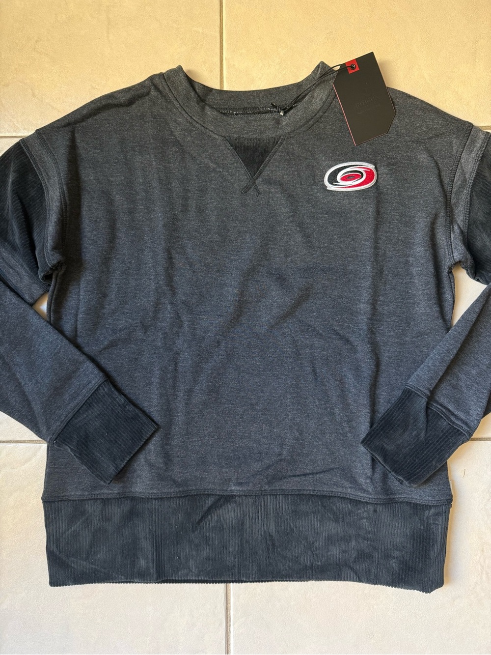 Antigua Carolina Hurricanes Pullover Crewneck Sweater